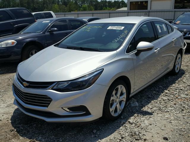 1G1BF5SM1H7245941 - 2017 CHEVROLET CRUZE PREM SILVER photo 2