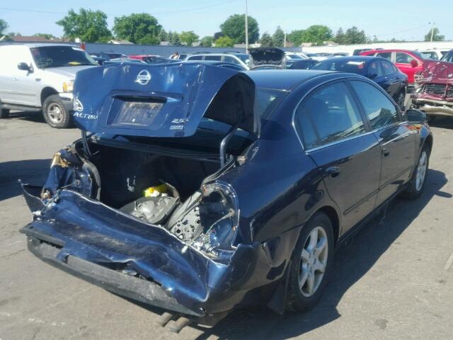 1N4AL11D06N415632 - 2006 NISSAN ALTIMA S BLUE photo 4