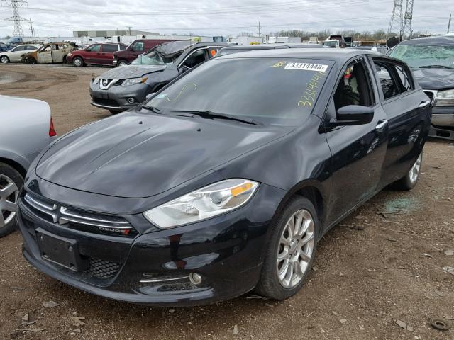 1C3CDFFA2GD821404 - 2016 DODGE DART SXT S BLACK photo 2