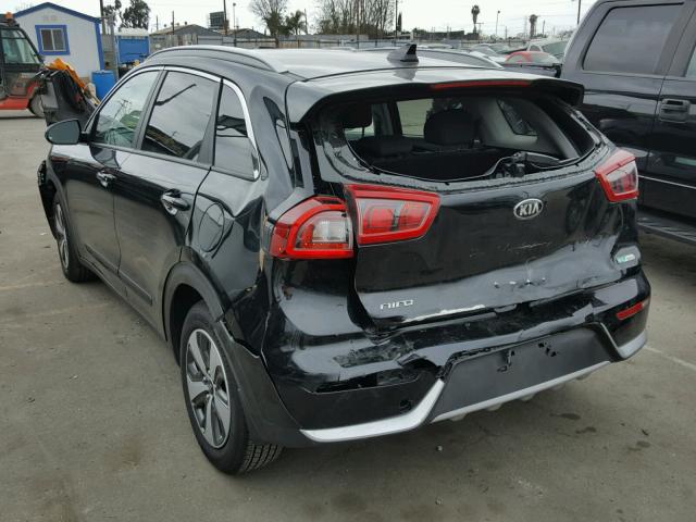 KNDCB3LC6H5084967 - 2017 KIA NIRO FE BLACK photo 3