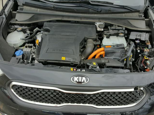 KNDCB3LC6H5084967 - 2017 KIA NIRO FE BLACK photo 7