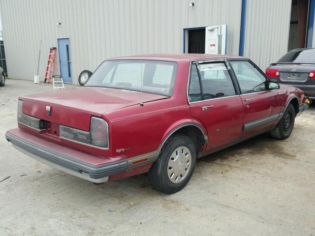 1G3HN54C1LH341662 - 1990 OLDSMOBILE DELTA 88 R RED photo 4