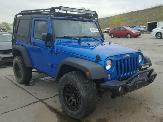 1C4AJWAG8FL538100 - 2015 JEEP WRANGLER S BLUE photo 1