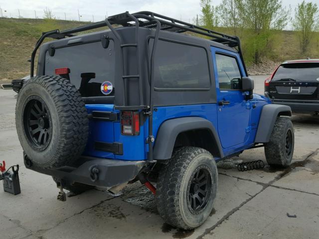1C4AJWAG8FL538100 - 2015 JEEP WRANGLER S BLUE photo 4