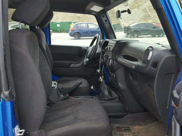 1C4AJWAG8FL538100 - 2015 JEEP WRANGLER S BLUE photo 5