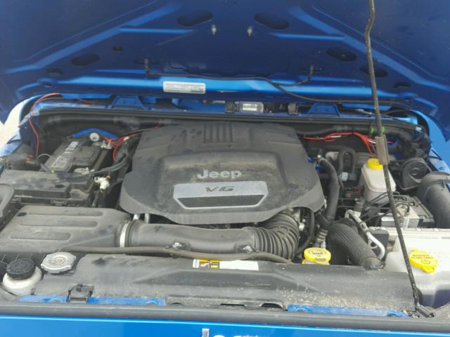 1C4AJWAG8FL538100 - 2015 JEEP WRANGLER S BLUE photo 7