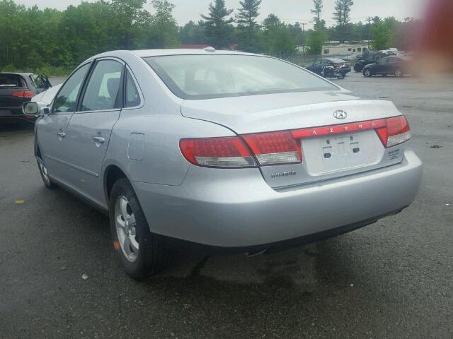 KMHFC46D07A244167 - 2007 HYUNDAI AZERA GLS SILVER photo 3