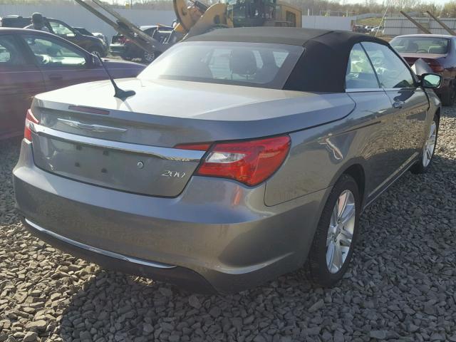 1C3BCBEB3DN724171 - 2013 CHRYSLER 200 TOURIN GRAY photo 4