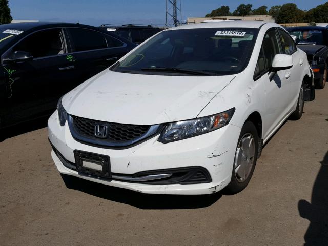 2HGFB2F69DH530448 - 2013 HONDA CIVIC HF WHITE photo 2