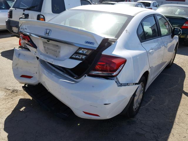 2HGFB2F69DH530448 - 2013 HONDA CIVIC HF WHITE photo 4