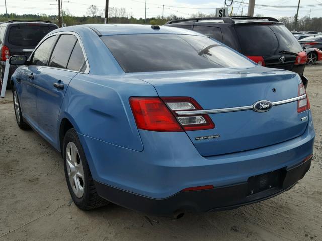 1FAHP2M82DG134747 - 2013 FORD TAURUS POL BLUE photo 3