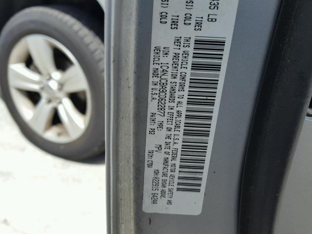 1C4NJCBA9CD622877 - 2012 JEEP COMPASS SP SILVER photo 10