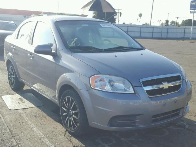 KL1TD5DE1AB064954 - 2010 CHEVROLET AVEO LS GRAY photo 1