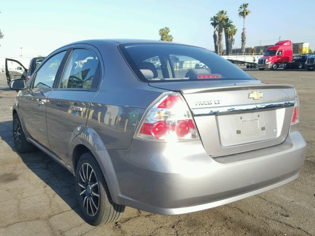 KL1TD5DE1AB064954 - 2010 CHEVROLET AVEO LS GRAY photo 3