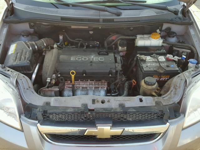 KL1TD5DE1AB064954 - 2010 CHEVROLET AVEO LS GRAY photo 7