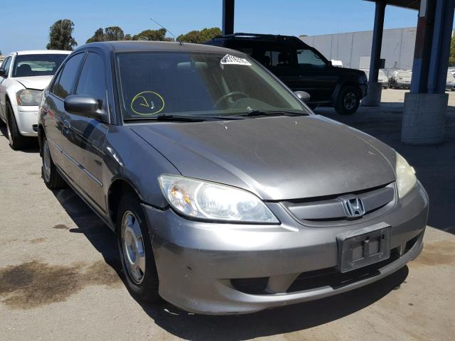 JHMES96694S017243 - 2004 HONDA CIVIC HYBR GRAY photo 1