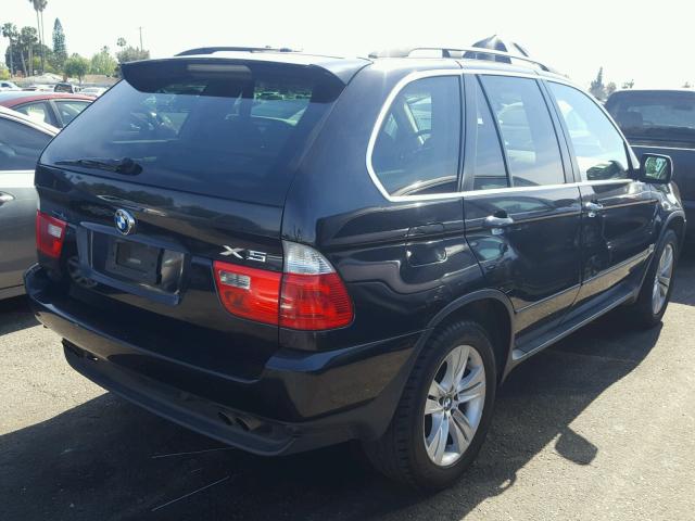 5UXFB53585LV11355 - 2005 BMW X5 4.4I BLACK photo 4