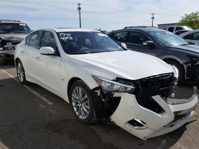 JN1EV7AP8JM361937 - 2018 INFINITI Q50 LUXE WHITE photo 1