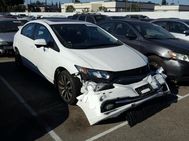 19XFB2F90EE250102 - 2014 HONDA CIVIC EXL WHITE photo 1