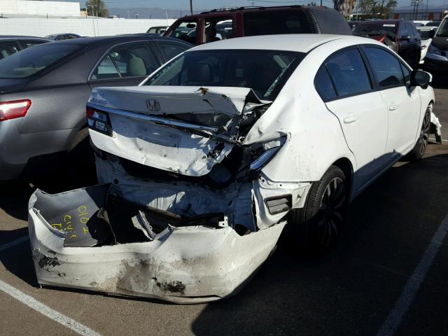 19XFB2F90EE250102 - 2014 HONDA CIVIC EXL WHITE photo 4
