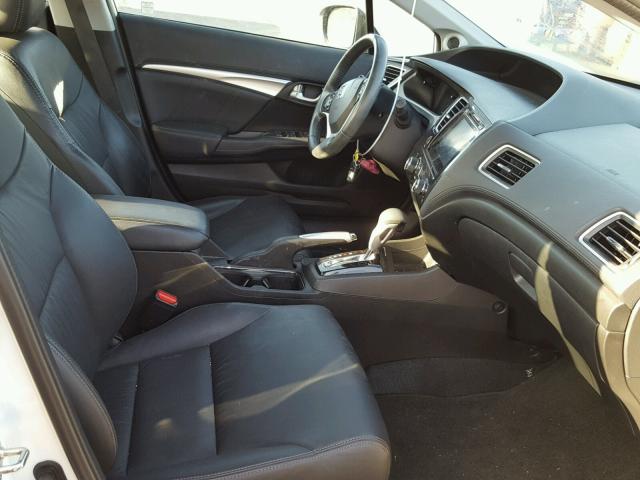 19XFB2F90EE250102 - 2014 HONDA CIVIC EXL WHITE photo 5