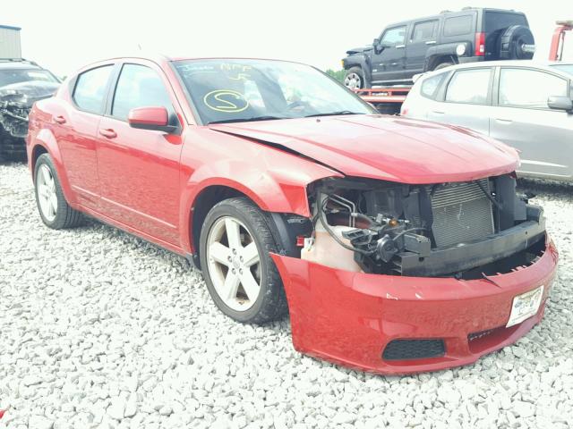 1B3BD1FB0BN556750 - 2011 DODGE AVENGER MA RED photo 1