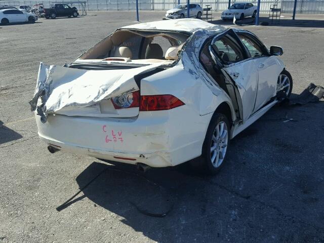 JH4CL96836C002580 - 2006 ACURA TSX WHITE photo 4