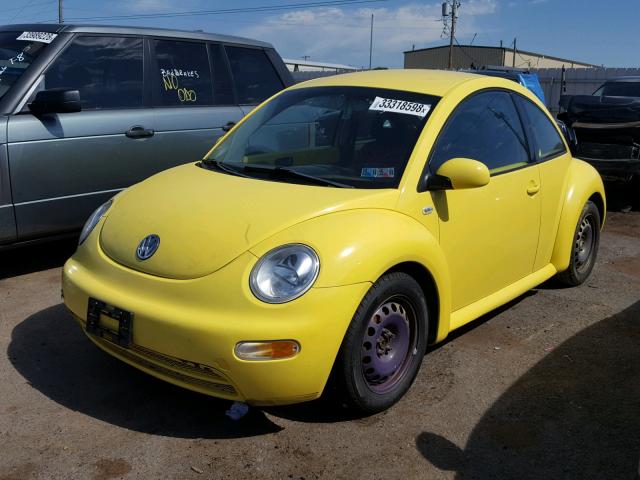 3VWCK21C52M422063 - 2002 VOLKSWAGEN NEW BEETLE ყვითელი ფოტო 2