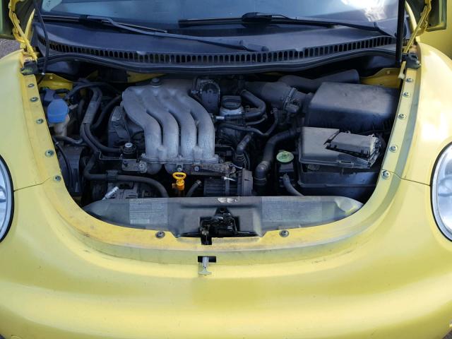 3VWCK21C52M422063 - 2002 VOLKSWAGEN NEW BEETLE ყვითელი ფოტო 7