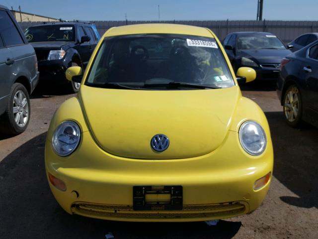 3VWCK21C52M422063 - 2002 VOLKSWAGEN NEW BEETLE ყვითელი ფოტო 9