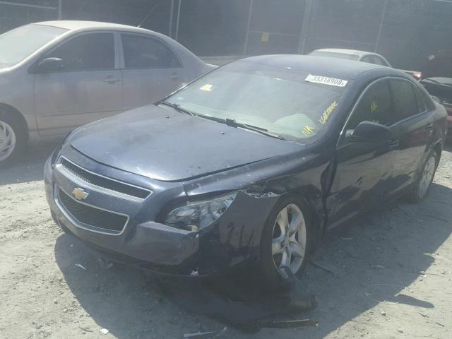 1G1ZA5EU7CF280328 - 2012 CHEVROLET MALIBU LS BLUE photo 2