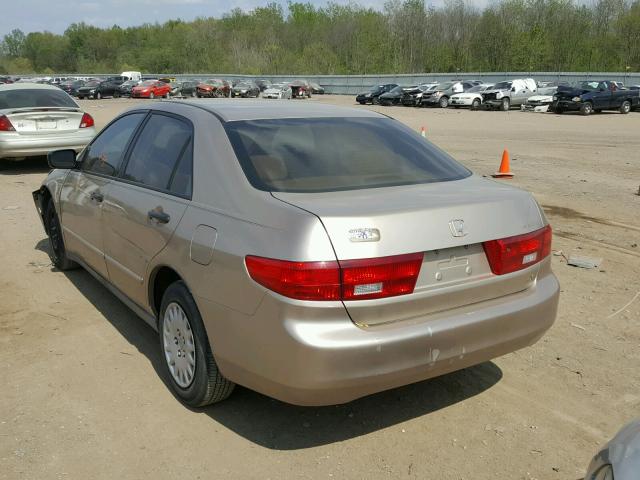 1HGCM56135A054619 - 2005 HONDA ACCORD DX GOLD photo 3