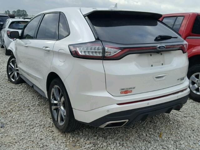 2FMPK4AP4GBB51486 - 2016 FORD EDGE SPORT WHITE photo 3