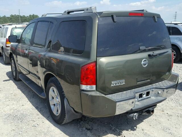 5N1AA08A34N702347 - 2004 NISSAN ARMADA SE GREEN photo 3