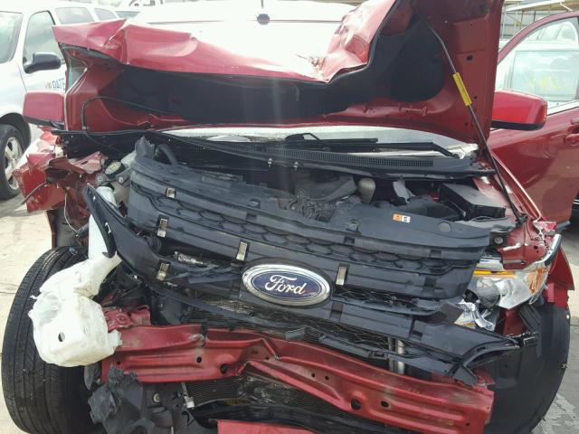 2FMDK3KC2BBA86641 - 2011 FORD EDGE LIMIT RED photo 7