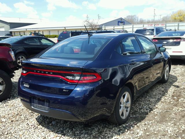 1C3CDFBB5FD431636 - 2015 DODGE DART SXT BLUE photo 4