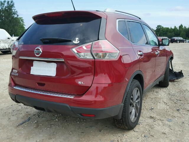 5N1AT2MT3GC918647 - 2016 NISSAN ROGUE S RED photo 4