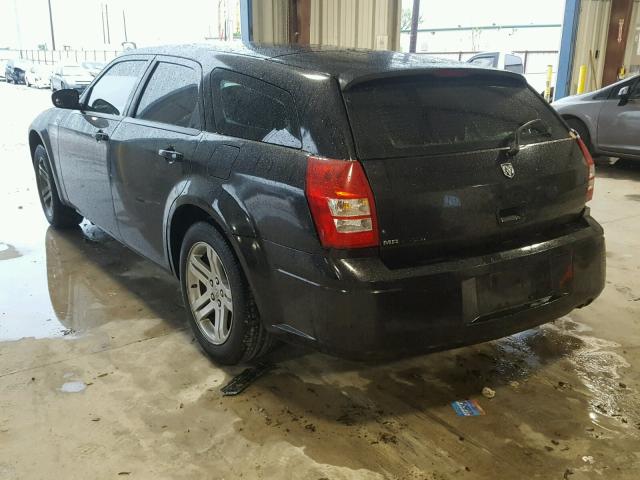 2D4FV48T15H668803 - 2005 DODGE MAGNUM SE BLACK photo 3