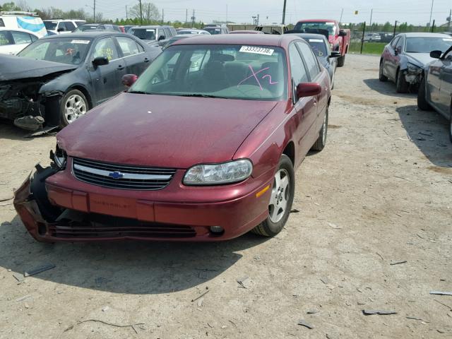 1G1NE52J13M680376 - 2003 CHEVROLET MALIBU LS MAROON photo 2