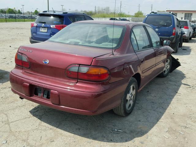 1G1NE52J13M680376 - 2003 CHEVROLET MALIBU LS MAROON photo 4
