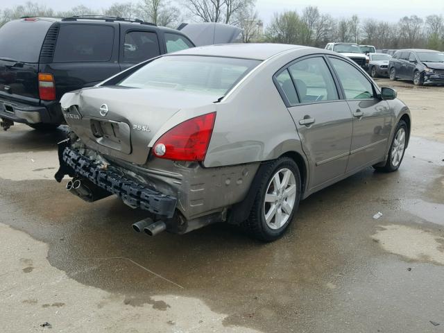 1N4BA41E74C817550 - 2004 NISSAN MAXIMA SE TAN photo 4