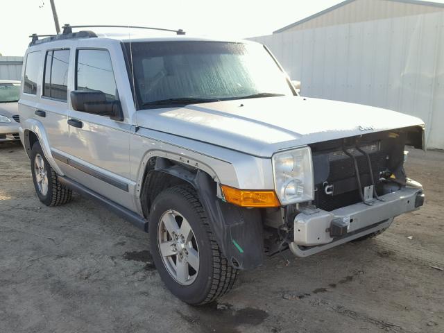 1J8HH48K46C106895 - 2006 JEEP COMMANDER SILVER photo 1