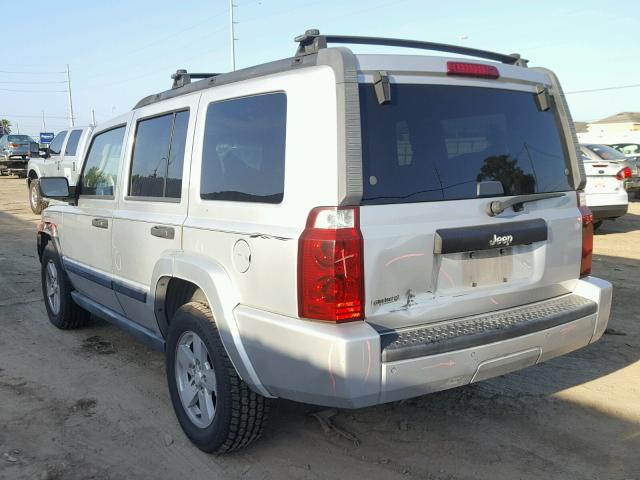 1J8HH48K46C106895 - 2006 JEEP COMMANDER SILVER photo 3