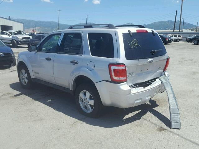 1FMCU93108KA12543 - 2008 FORD ESCAPE WHITE photo 3