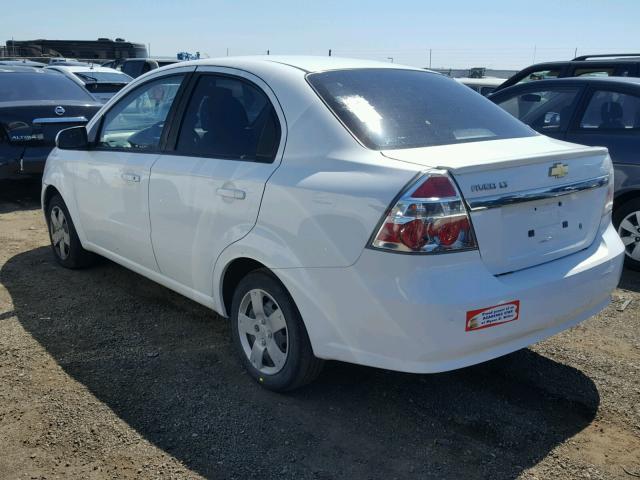 KL1TD5DE2BB120434 - 2011 CHEVROLET AVEO LS WHITE photo 3