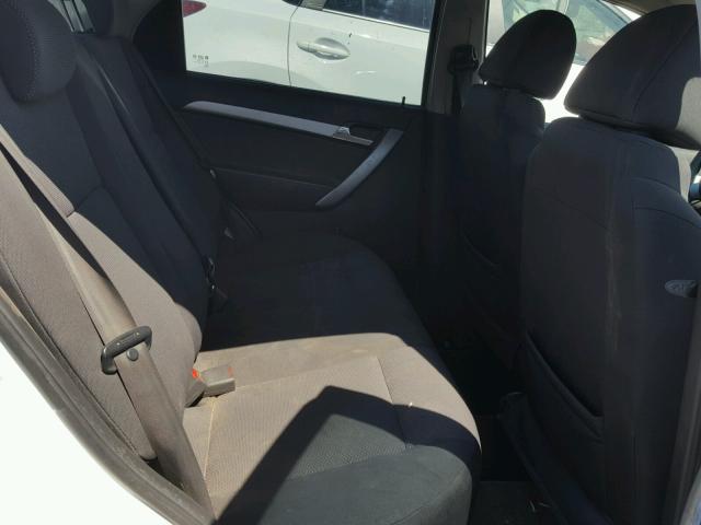 KL1TD5DE2BB120434 - 2011 CHEVROLET AVEO LS WHITE photo 6