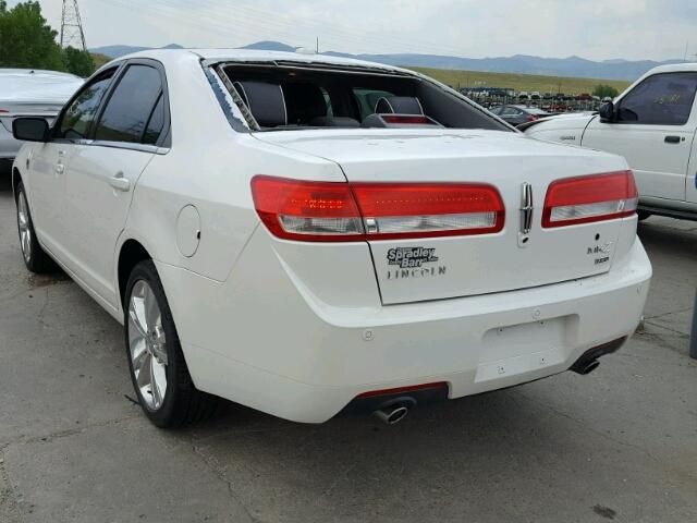 3LNHL2JC7CR811678 - 2012 LINCOLN MKZ WHITE photo 3