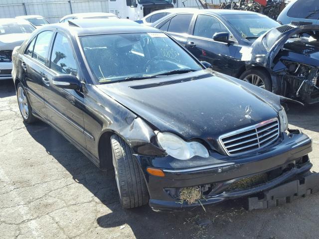 WDBRF56H36F751663 - 2006 MERCEDES-BENZ C 350 BLACK photo 1