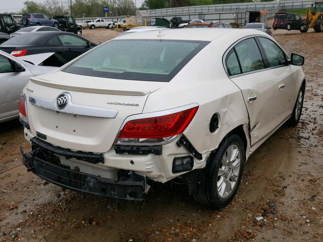 1G4GD5ER8CF327184 - 2012 BUICK LACROSSE P WHITE photo 4