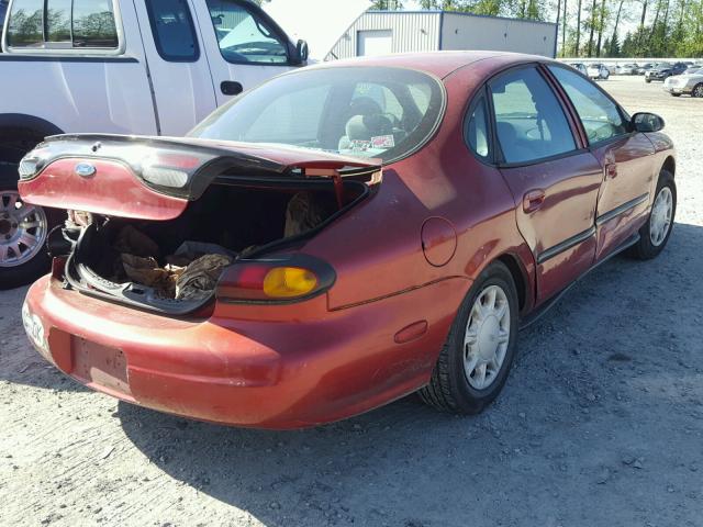 1FALP51U2TG271067 - 1996 FORD TAURUS G BURGUNDY photo 4